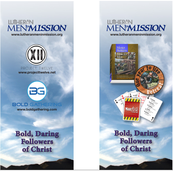 Depictions of vertical LMM Banners.